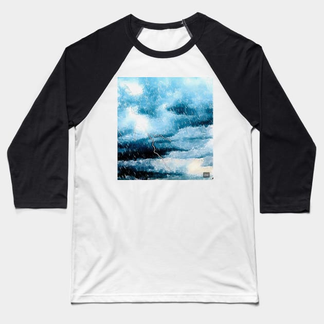 Thunderstorm Baseball T-Shirt by InfiniIDnC